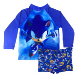 Conjunto Camiseta + Sunga Proteção Solar Uv50 Moda Praia