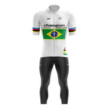 Conjunto Ciclismo Masculino Calça Forro Gel Way Premium Bike