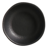 Conjunto Com 6 Ramequim Orgânico Médio Preto Matte 09x3cm 70ml Porto Brasil Ceramica