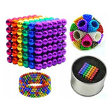 Conjunto De 216 Ímãs Multicolor Cube Magnets+sticks Magnétic