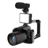 Conjunto De 5 Peças De Câmera Fotográfica 4k Wifi Web Vlog V