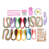Conjunto De Arte Em Papel Quilling Gradient Ramp Colorful Sc
