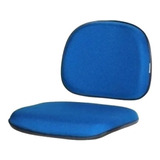 Conjunto De Assento E Encosto Para Cadeira Secretária Azul