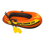 Conjunto De Barco Inflável Intex Explorer 200 Para 2 Pessoas