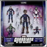Conjunto De Bonecos De Ação Marvel Legends Guardians Of The 