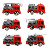 Conjunto De Caminhões De Bombeiros Miniatura De Fricção