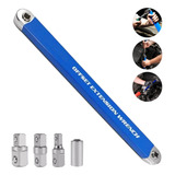 Conjunto De Chaves De Extensão E Catraca Offset De Aço Inox Cor Azul