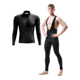 Conjunto De Ciclismo Camisa E Calça Bretelle Com Forro D90