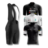 Conjunto De Ciclismo Masculino Bretelle E Camisa Ziper Total