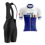 Conjunto De Ciclismo Masculino Bretelle E Camisa Ziper Total