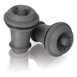 Conjunto De Dois Plugues De Vácuo - Wine Stoppers Vacu Vin