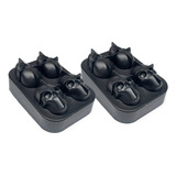 Conjunto De Formas De Silicone Multiuso - Caveira 3d