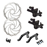 Conjunto De Freio A Disco Bike Bengal Mb-700s 203mm Preto