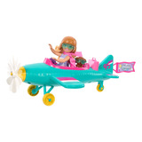 Conjunto De Jogos Barbie Chelsea Airplane Pilot Colorido