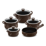Conjunto De Panelas Cerâmica 5 Peças Twist Ceraflame