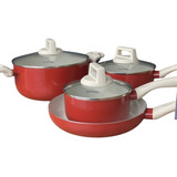 Conjunto De Panelas Chicago Cerâmica 4 Peças