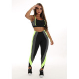 Conjunto Detalhe Em Neon (calça + Top C/bojo) 10916/10919