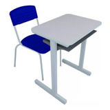 Conjunto Escolar Tipo Fnde Mesa+cadeira Escolar 1,59m/ 1,88m
