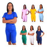 Conjunto Farda C/ Mangas Babá Domestica Camareira Faxineira