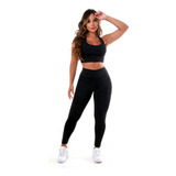 Conjunto Fitness Top Legging Roupa Feminina Academia Revenda