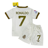 Conjunto Infantil Al Nassr Novo Time Cristiano Ronaldo 2023