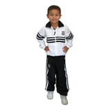 Conjunto Infantil Corinthians Agasalho Jaqueta Calça Oficial