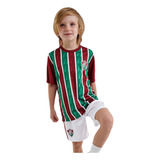 Conjunto Infantil Do Fluminense Camiseta E Shorts Oficial