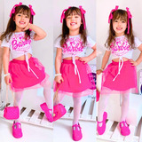 Conjunto Infantil Menina Filme Minnie Fantasia Roupa Juvenil