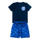 Conjunto Infantil Menino Fun Azul Marinho Kangulu