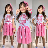 Conjunto Infantil Minnie Roupa Feminina Verão Blogueirinha