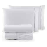Conjunto Lençol King 3 Pçs Algodão 200 Fios Ponto Palito