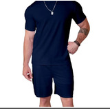 Conjunto Masculino Esportivo Camiseta30.1 -bermuda De Molet