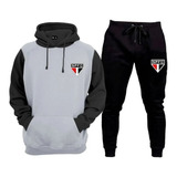 Conjunto Moletom Calça E Blusa São Paulo Moletom Unissex