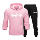 Conjunto Moletom E Calça Academia Fitness Exercício Peso