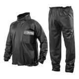 Conjunto Motoqueiro De Pvc Preto Brascamp