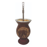 Conjunto Para Chimarrão Martelada Com Bomba Ref. 118