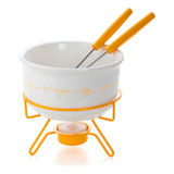 Conjunto Para Fondue De Queijo 5 Peças Casal Forma Inox
