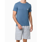 Conjunto Pijama Calvin Klein Camiseta Bermuda Conforto Moda
