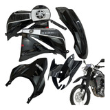 Conjunto Plástico Kit De Carenagem Xt 660 R Preto 2010/2013