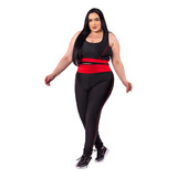 Conjunto Plus Size Cropped + Calça Legging Feminino Verão