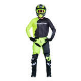 Conjunto Pro Gradient Mattos Racing Flúor Trilha Cross Novo