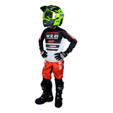 Conjunto Roupa Infantil Amx Wg Calça Camisa Motocross Trilha
