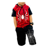 Conjunto Sonic Infantil Homem Aranha Masculino Spider Man