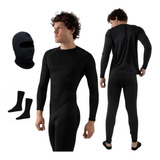 Conjunto Térmico Segunda Pele + Balaclava + Meia Forrada 