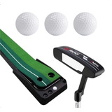 Conjunto Treino Golf 3 Peças - Tapete 2,5 M, 1taco E 3 Bolas