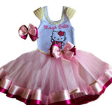 Conjunto Tutu Hello Kitty Infantil Menina Roupa Fantasia