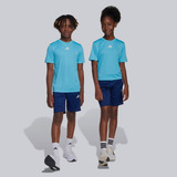 Conjunto adidas 3 Stripes I Juvenil Azul E Marinho