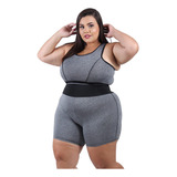 Conjuntos Short E Top Cropped Plus Size Academia