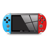 Console De Jogos Portátil Compatível X7 De 4,1 Polegadas Cor Azul/vermelho