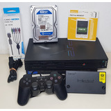 Console Playstation 2 500gb Lotado De Jogos De Ps1 E Ps2 - Leitor 100% - Você Escolhe Os Jogos! Matrix /s2/